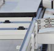 strips compatible with Castor rail 8 Two-level installation