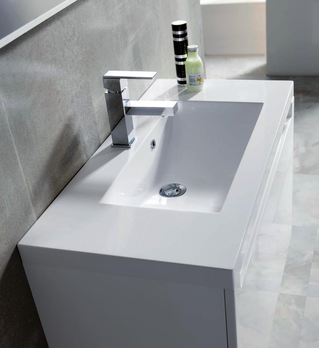 SERENITY One unit many possibilities Faucet no included Each unit Serenity is provided with colour and