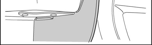Fig. 32 32. Reinstall three (3) T-20 Torx screws and two (2) press clips as shown under the fascia. Note: The larger of the two press clips goes in the rear most hole position. 33.
