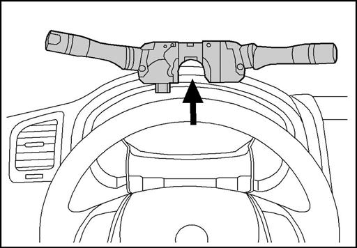 Reconnect the wiring plug to the new combination switch. 43. Reinstall the upper steering finisher (see Fig. 38).