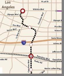 ft.) Grade issues for LRT On-street parking Community impacts Wilshire/La