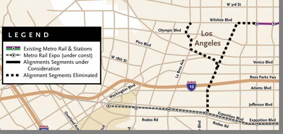 Detailed Screening Northern Section Compatible Land Uses/ Plans Potential Connections to Downtown Los Angeles