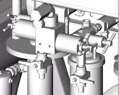 Pressure Relief Procedure Pump to Fluid Manifold. Close shutoff valves G A and G B. 2.