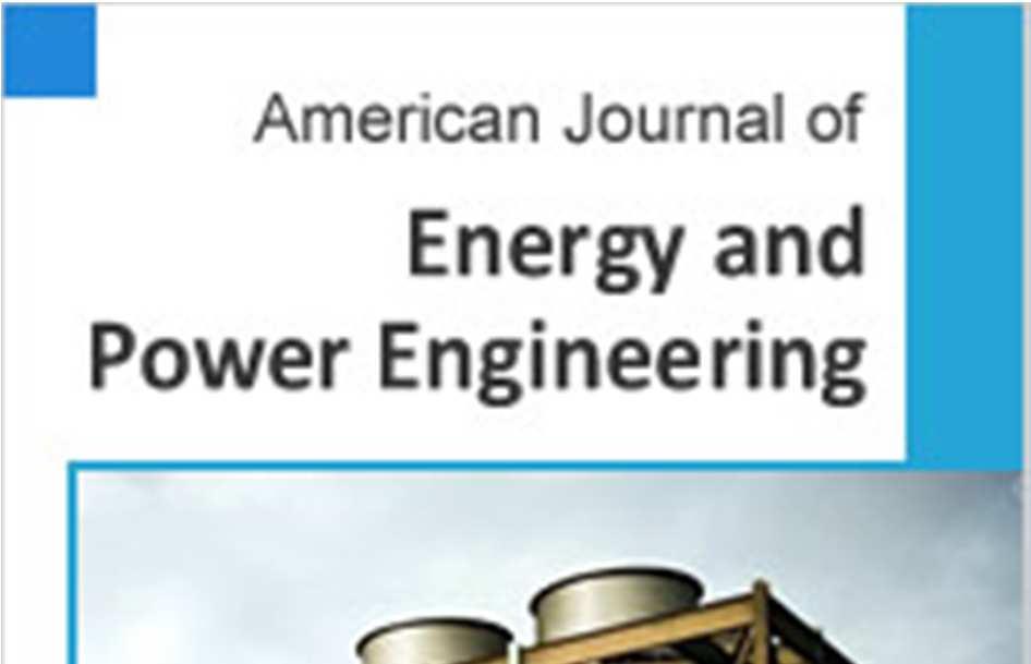 American Journal of Energy and Power Engineering 2017; 4(6): 84-88 http://www.aascit.