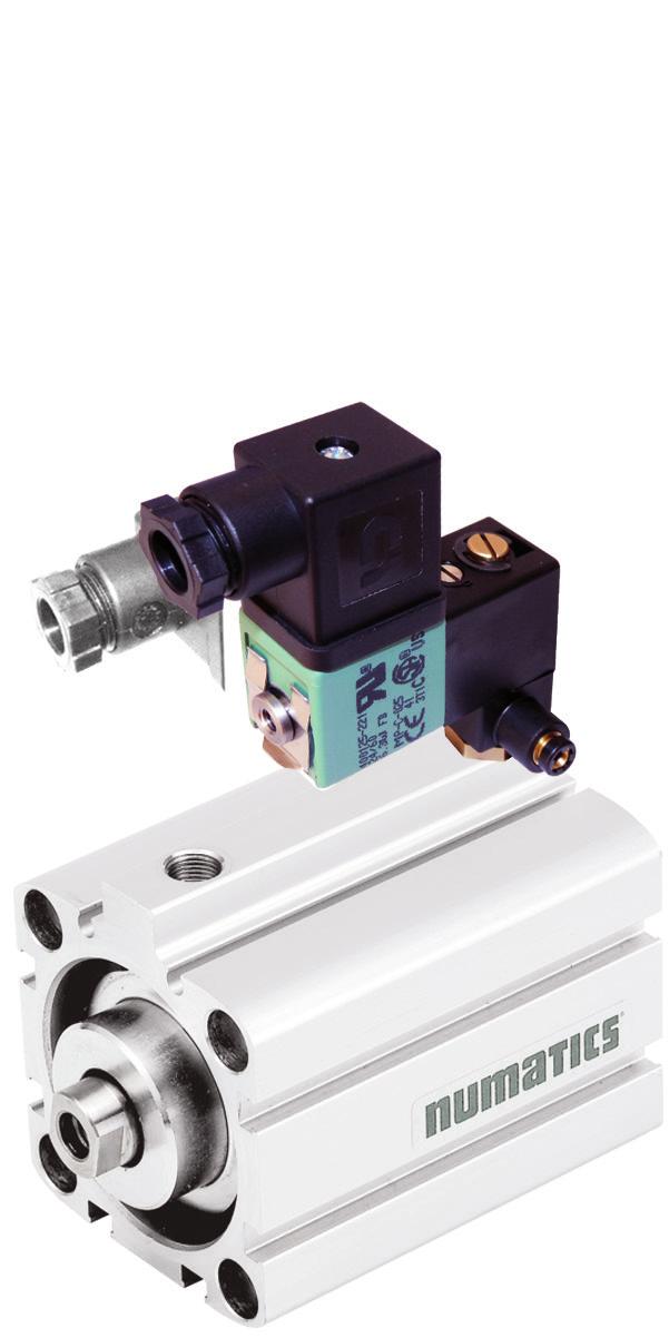 CONTROL SOLENOID VALVES direct-mounted - BANJO coupling type G /8 threaded body, Ø4mm O.D. instant fittings rotatable coupling NC / Series 89 FEATURES Compact solenoid valve designed for direct mounting on an actuator (single-acting cylinders, valves etc.