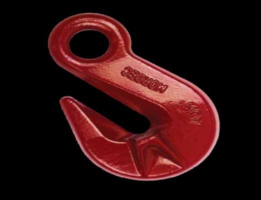 MORDEC HEG-440 Grade 80 Alloy Eye Grab Hook Designed for use with Grade 80 Alloy chain or wire rope Use to shorten or hold a length of chain Prevent slip-off by engaging chain through narrow gap and