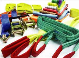 SAFETY INFORMATION ON POLYESTER WEBBING SLINGS The use of polyester sling for lifting applications has many advantages as it is light, easy to handle, flexible and has relatively high strength to