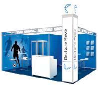 de Typical stand configurations Slim stand from 55 per m 2 Lean stand structure just the bare minimum Type A stand from 77 per m 2 Basic stand