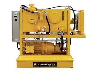 HYDRAULIC UNITS WITH/WITHOUT BODIES 20 MODEL DESCRIPTION Three-phase, asynchronous motor 230 V / 400 V Wye configuration 3-phase, 50 Hz Output matching type and size of rockbreaker system Hydraulic