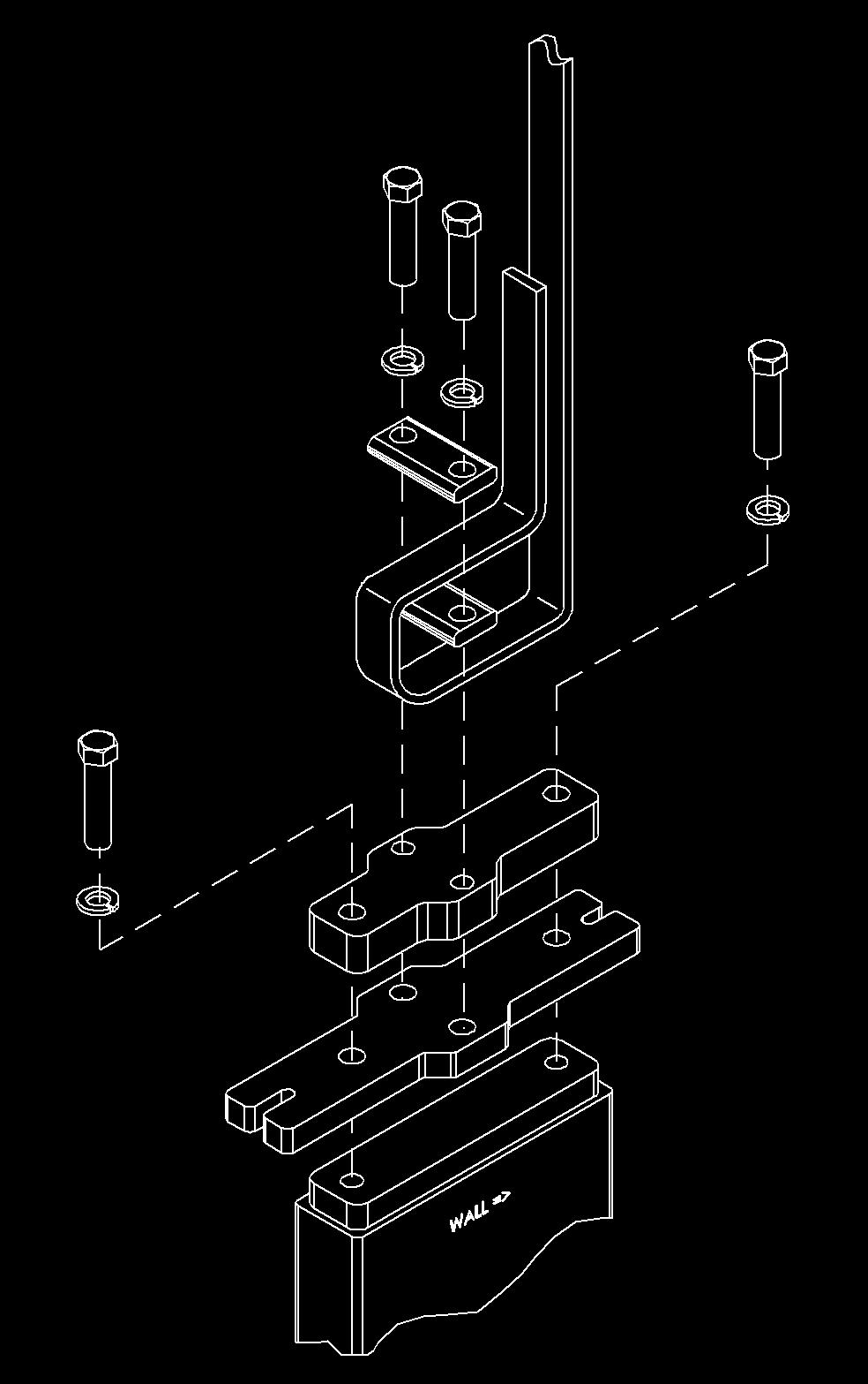 INSTALLATION COUNTERWEIGHTS 8. Route each strap over its associated idler pulley as shown in Figure 19.