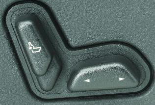 control to adjust the rear of the cushion. Move the center of the control to raise or lower the seat. To move the entire seat forward or backward, slide the seat control forward or rearward.