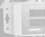 The OCD displays the values recorded by the OCS sensor on a multi-segment display, which enables the oil condition and temperature to be recorded at a glance without the need to