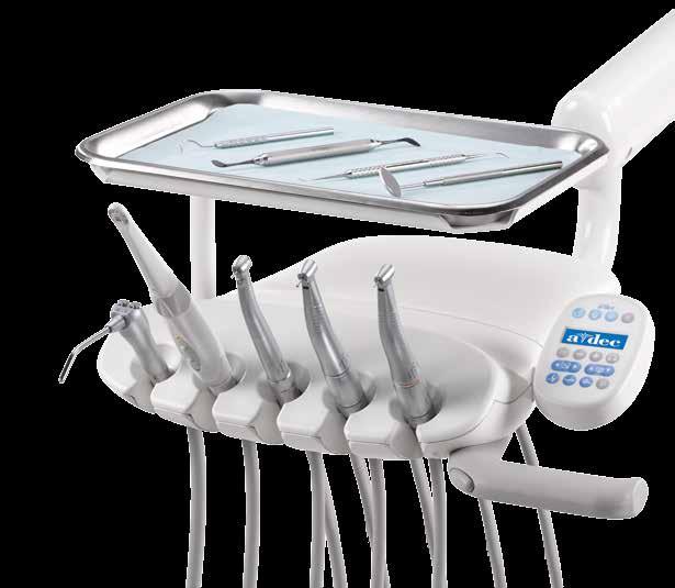 Integrate Seamlessly The A-dec 400 dental chair and A-dec 300 delivery system offer the perfect combination of compact maneuverability and genuine style.