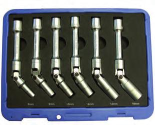 4 low-torque settings for controlled torque vibration (10, 20, 30, 40Nm) Supplied with special long-reach 8, 9, 10, 11 & 12mm glow plug sockets, long and short extensions and universal joint for