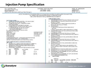 Specification Sheet Understand the reason for using latest edition