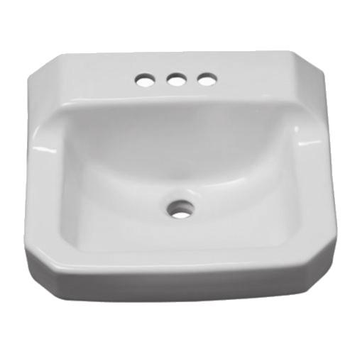 Alder Creek Pedestal Top WALL MOUNT LAVS 19 5/8" x 17 3/8" WALL MOUNT SINKS SKU Hole Configuration White (WH) Biscuit (BS) PF5411 1 Hole $68.88 PF5414 4" CC $68.