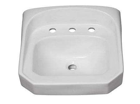 installed according to ADA guidelines 20" x 18" WALL MOUNT SINKS SKU Hole Configuration White (WH) Biscuit (BS) PF5511 1 Hole $89.29 PF5514 4" CC $89.29 PF5518 8" CC $89.