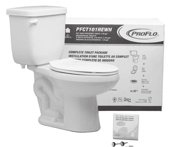 TOILETS RESIDENTIAL TOILETS COMPLETE TOILET KIT SKU Bowl Height Type ADA White (WH) Biscuit (BS) PFCT100HE 15" Round Front $172.00 PFCT101HE 15" Elongated $226.00 PFCT103HE 17" Elongated $270.