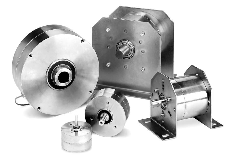 Magnetic Particle Clutches and Brakes Accurate torque control with instantaneous engagement!