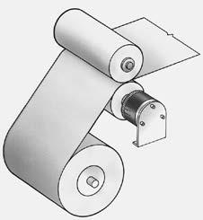 Nip roll or pulley tension control Motor Brake Information required: Pulley or nip roll diameter = 4 in. Tension = 6 lbs.