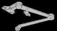 14 4110 Series Heavy-Duty Surface Mounted Closers Parallel Arm Mount Arms Extra Duty Arm, 4110-3077EDA Non-handed parallel arm features forged, solid steel main and forearm for potentially abusive
