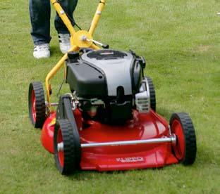 Read more on pages 6-13 COLLECTOR The lawn is mown and the cuttings are collected in a bagger, which