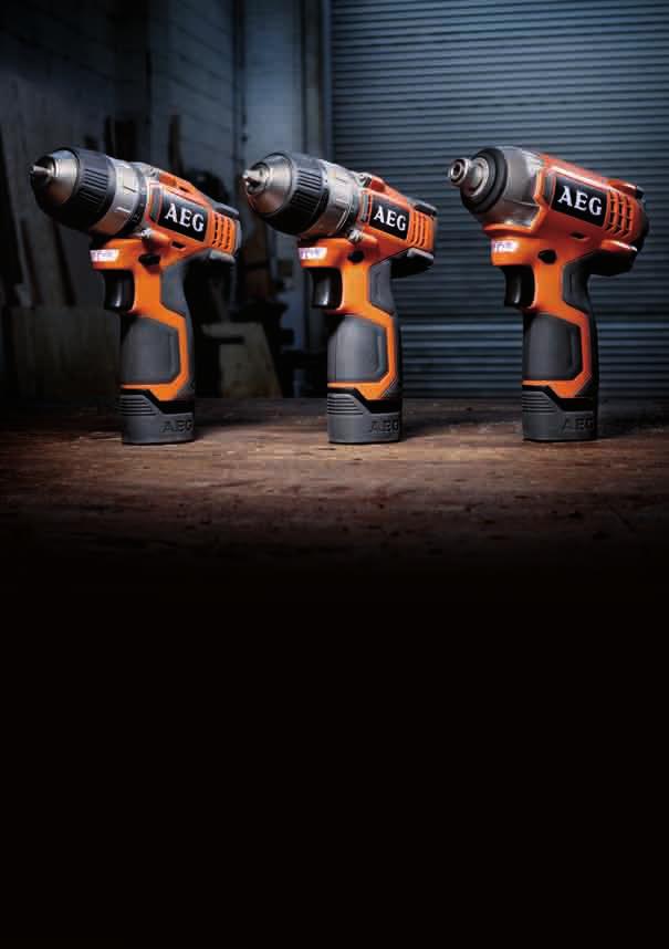 COmPaCT POwEr The compact screwdriving and impact driving range from aeg POwErTOOLs offers compact and ergonomically superior tools that let you do more with less!