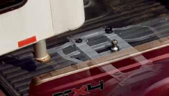 (A label affixed to the hitch receiver provides both the weight-carrying and weight-distributing capacities for each receiver.