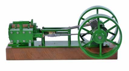 110 A well-engineered freelance model of a single acting horizontal live steam mill engine, built by Mr D.