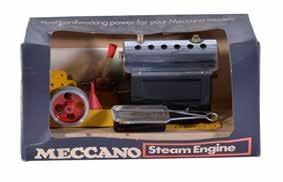 30-50 121 A boxed Meccano steam engine with reverse, the horizontal boiler being spirit fired