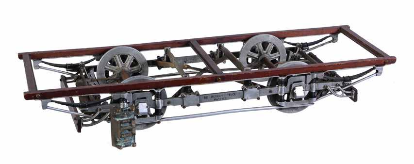 136 A patent model of The Peckham Truck chassis, possibly for a horse drawn tram.