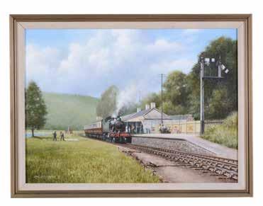144 Brecon Don (1935-2013) Oil on canvas, Stands at Looe Cornwall.