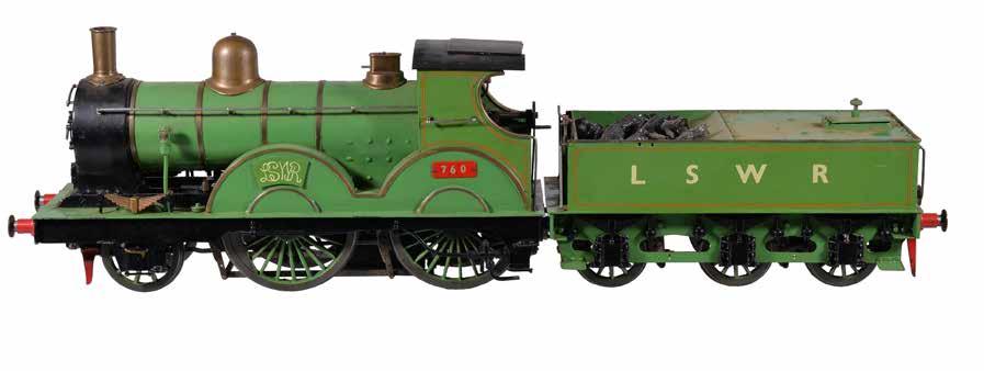 15 A well-engineered 3 ½ inch gauge model of a LSWR 2-4-0 tender locomotive No 760 Petrolea, built to the LBSC design.