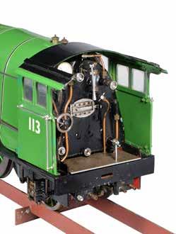 18 A well-engineered 3 ½ inch gauge model of a 4-6-2 tender locomotive No.113 Great Northern, built by the late Mr Walter John Underhill of Bristol.