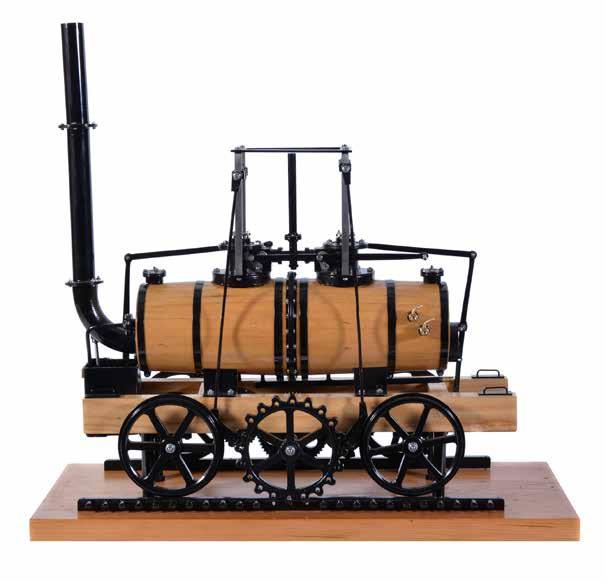 35 A 5 inch gauge model of the Matthew Murray rack locomotive, built by Mr D Russell of Fraserburgh from drawings published in The Model Engineer No 4363 on the 23rd of October