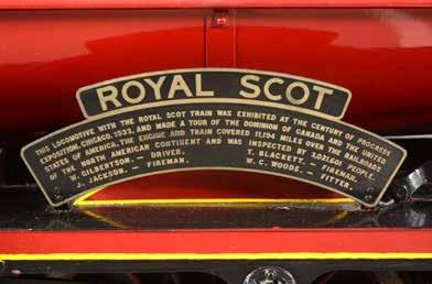 43 A well-engineered 10 ¼ inch gauge model of the London Midland Scottish No 6100 Royal Scot tender locomotive, built with Bassett Lowke castings.