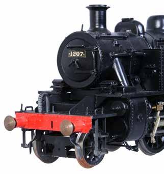 3 A gauge 1 model of a London Midland Scottish 2-6-2 tank locomotive No 1207, being electrically powered and built from