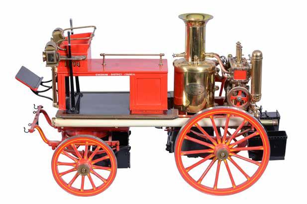 55 A well-engineered 2 inch scale model of a Shand Mason horse drawn fire engine, built by the late Mr Ivor Dolling of Chesham from the Edgar T