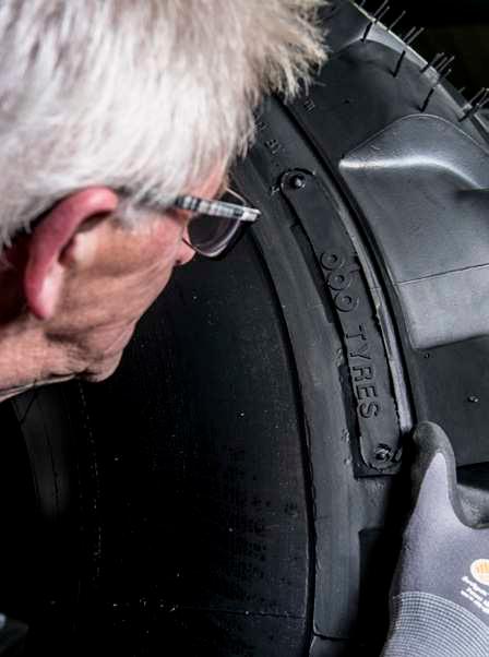 REPAIR Repairs to damaged tyres can be performed on the tread, sidewall and bead area,