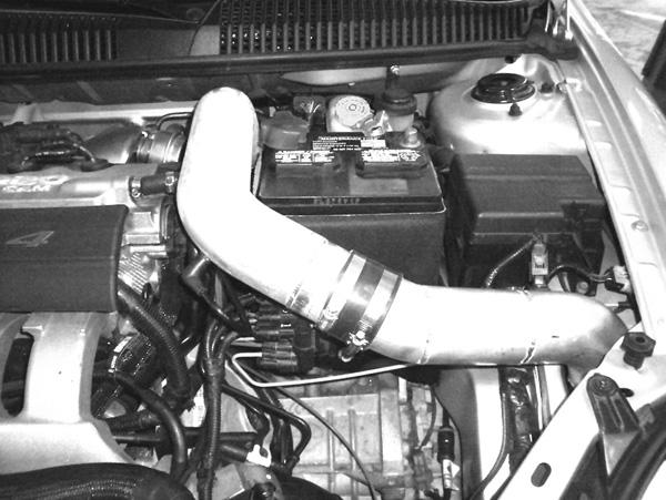 z. Adjust the intake pipes for best fitment, ensuring the intake tubes and air filter element have sufficient clearance.