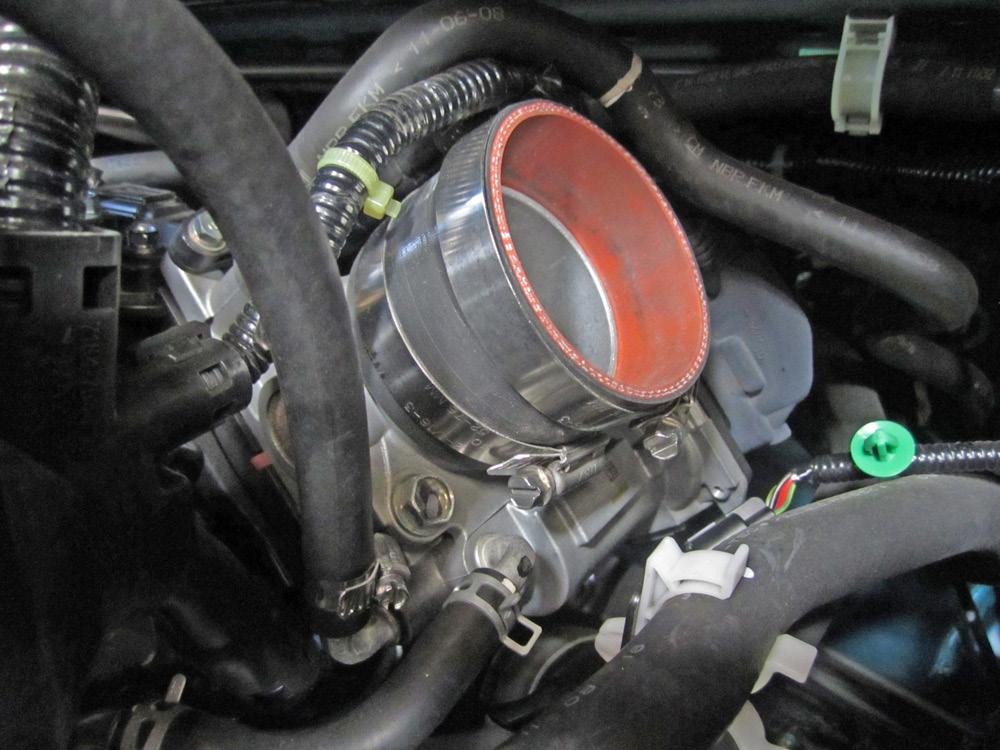 the throttle body, but do not