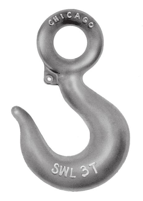 DROP FORGED HOOKS Hooks are drop forged steel and heat treated. Latch, sprg, mache screw and nut are staless steel.