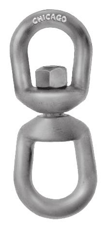 DROP FORGED SWIVELS Drop forged steel all threaded components are heat treated. All swivels are hot galvanized.
