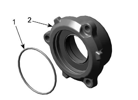 O-ring 2. Bearing cover 6. Reinstall remaining parts in the reverse order of removal.