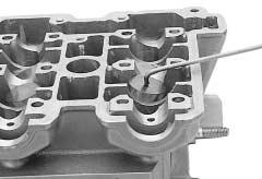 ENGINE 3- Loosen the cylinder head base bolt. Loosen the six cylinder head bolts.