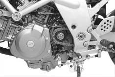 (refer to page -9) Install the breather hose and engine sprocket cover. Connect each electric parts and its couplers.