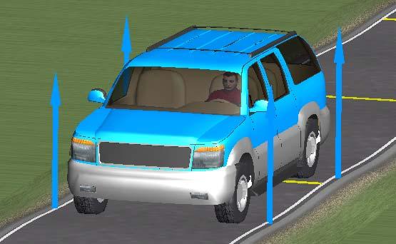 c 2 = 20 kns/m, c 3 = 30 kns/m, c 4 = 40 kns/m and c 5 =50 kns/m. Fig. 2 shows the SUV model from CarSim software. Fig. 3 shows step input for the 4DOF pitch model of the SUV. Fig. 1.