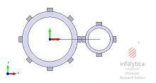 Torque Analysis of Magnetic Spur Gear with Different Configurations 845 which is shown in fig.
