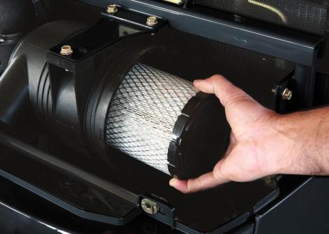 Located conveniently at the front of the engine, servicing of the cartridge is simple.