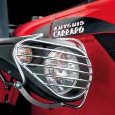 HEADLIGHT GRILLES Protecting the light assemblies, they